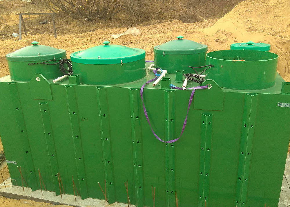 Хозяйственно-бытовой сток - 30м3 в сутки, коммунальные очистные сооружения поселка, п. Новый Киструс, Рязанская обл.