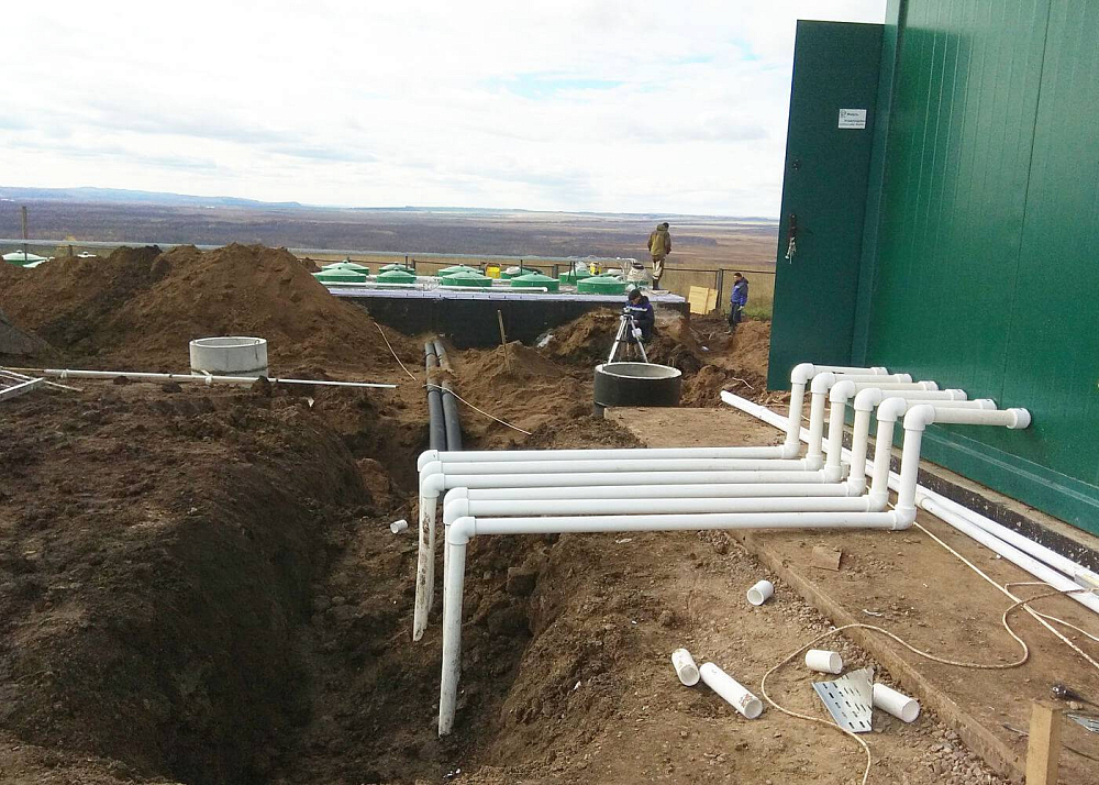 Хозяйственно-бытовой сток - 400 м3 в сутки, поселок Балахта, Красноярский край